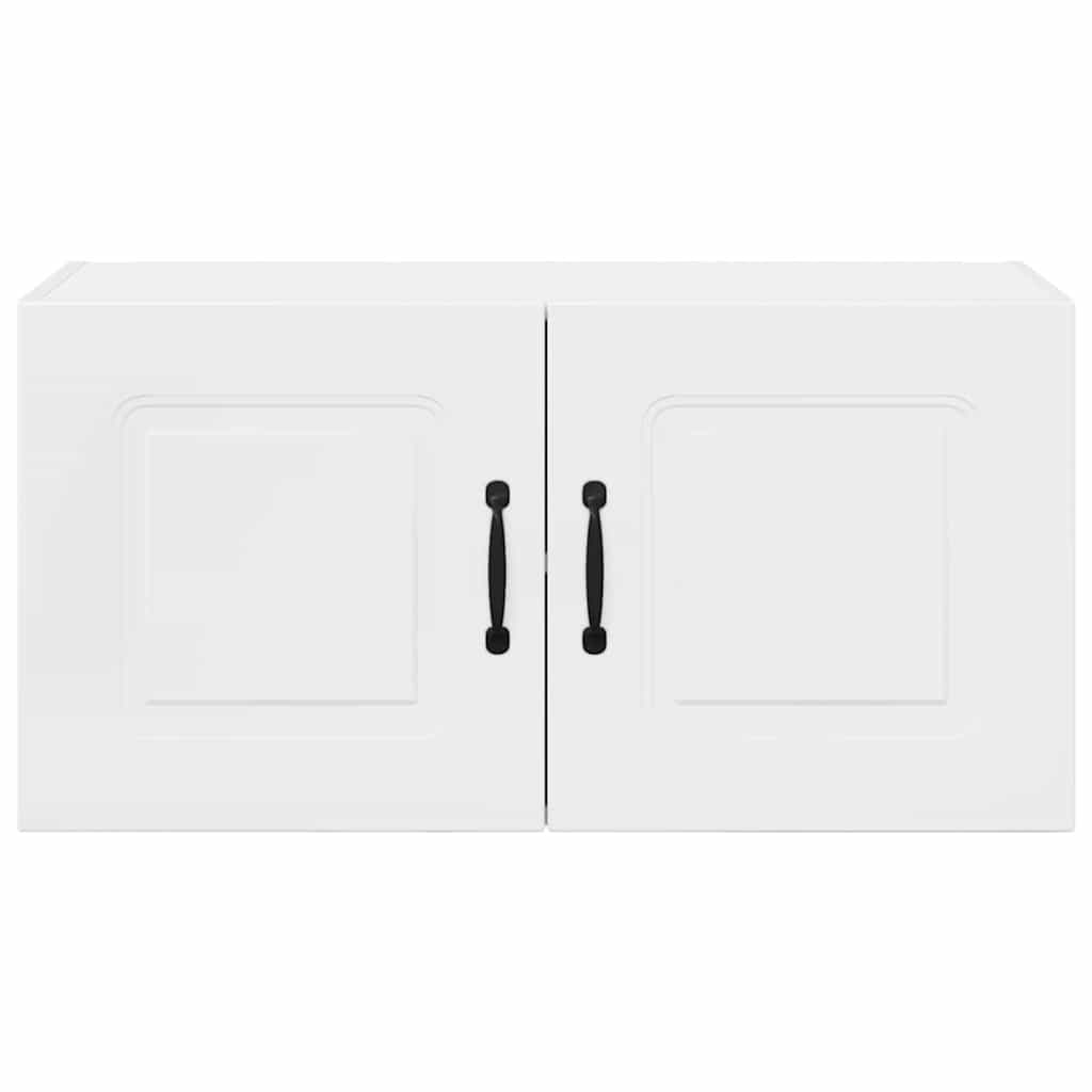 Küchenhängeschrank Hochglanz Weiß 80 x 31 x 40 cm Holzwerkstoff